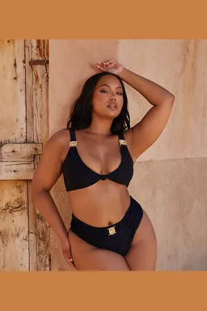 Moda Minx Curve x Bernadette Afia - Amour - Trekantsbikinitop med knudedetalje i