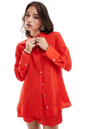MANGO Oversized og skjorte - Del af sæt