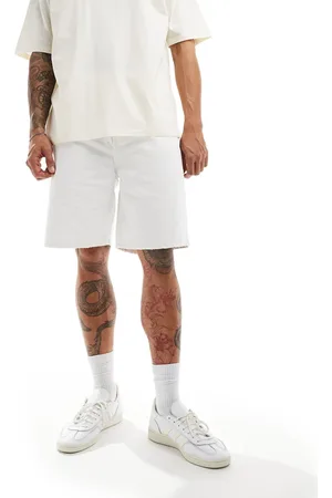 Weekday Galaxy - Hvide denimshorts i løs pasform
