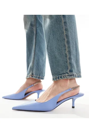 ASOS Sharp - slingback-sko med mellemhøj hæl og kædedetalje