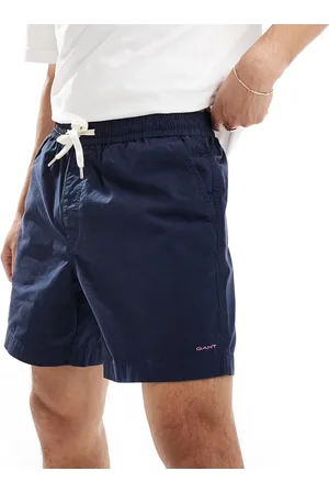GANT Shorts i bomuld med løbesnor og våbenskjoldslogobroderi