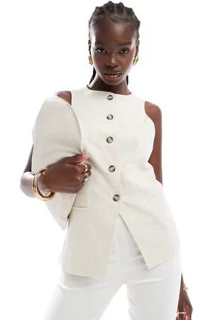 ASOS Naturfarvet og højhalset vest