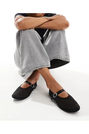 MANGO Sorte ballerinasko i netmateriale