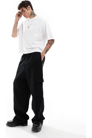 ASOS Elegante cargo-joggingbukser i kraftigt, materiale