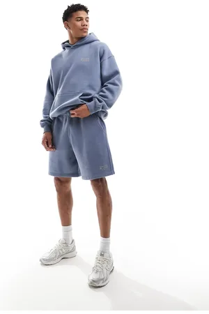 Abercrombie & Fitch Posede sweat-shorts med lille logo i