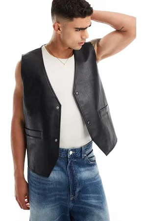 ASOS Vest i imiteret læder
