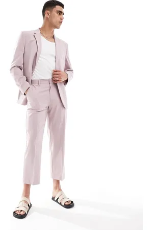 ASOS Lyserøde og cropped habitbukser med lige ben
