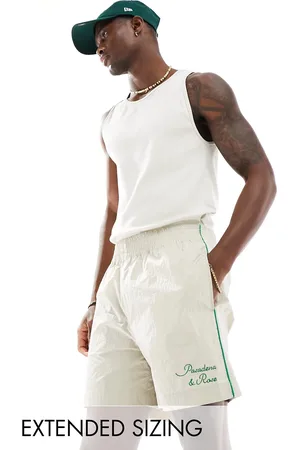 ASOS Shorts med grønne kanter i nylon-Neutral