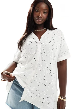 Yours Broderet top i