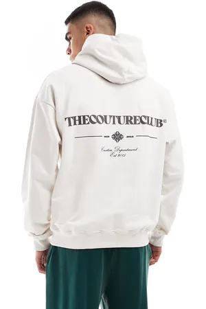 The Couture Club Hættetrøje med grafisk og multifarvet tekstprint
