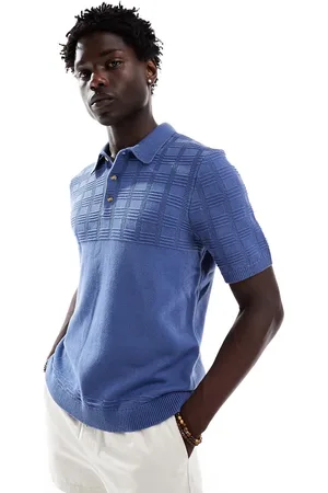 Abercrombie & Fitch Strikket og cropped poloskjorte med mønster