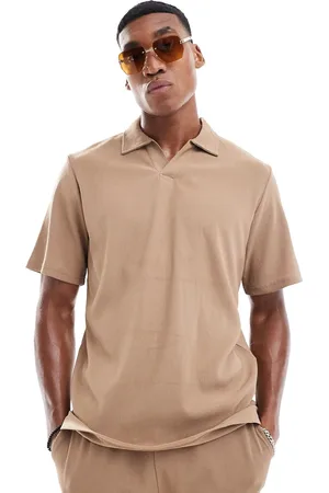 JACK & JONES Plisseret polo med reverskrave i kakigrøn - Del af sæt