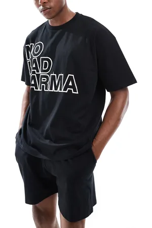 ASOS Pyjamassæt med grafisk No Bad Karma-print