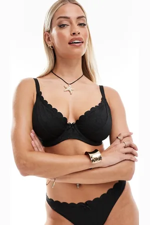 Peek & Beau Fuller Bust - bikinitop med sløjfedetaljer og broderier