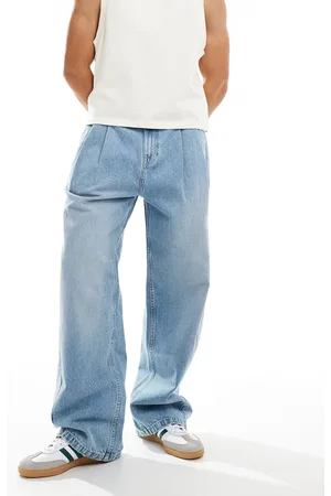 Bershka Og baggy jeans med plisseringer
