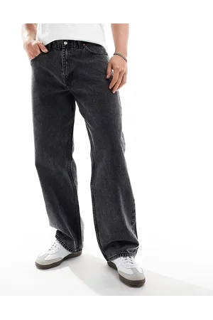 Dr Denim Dr. Denim - Omar - Jeans med lige, vide ben i marmorsort