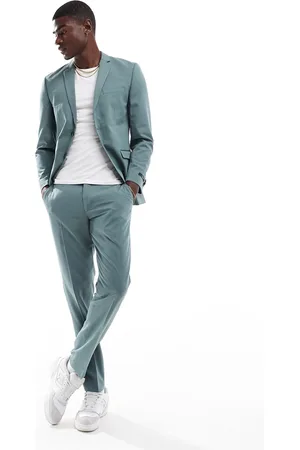 JACK & JONES Salviegrønne habitbukser i slim fit