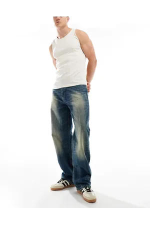 Weekday Galaxy - Baggy jeans i loose fit i kraftig blå vask