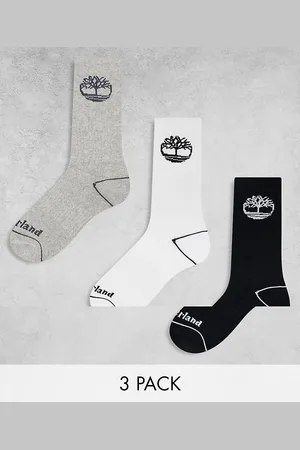Timberland Pakke med 3 par ribstrikkede sokker med logo i
