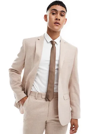 ASOS Rosa slim-habitjakke i tweed-uldblanding