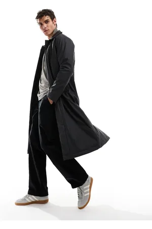 ASOS Gummieret trenchcoat i