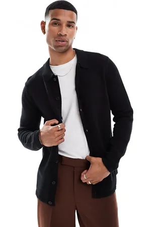 ASOS Strikket og mellemtung cardigan med knapper i