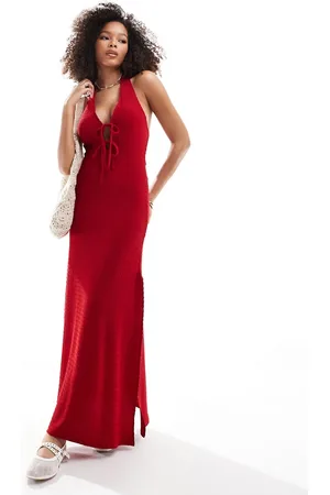 Miss Selfridge Og tekstureret maxikjole