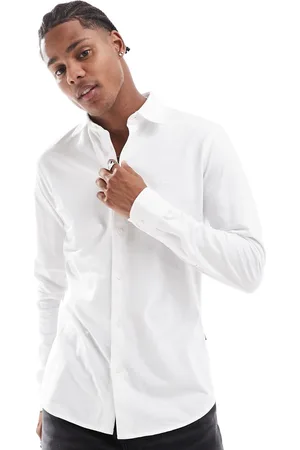 HUGO BOSS Mysoft - Smal skjorte i jersey