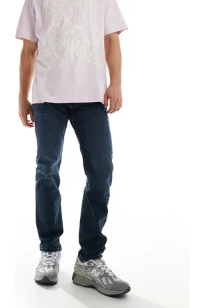Lee Rider - Slim Fit-jeans i mørk vask-Marineblå