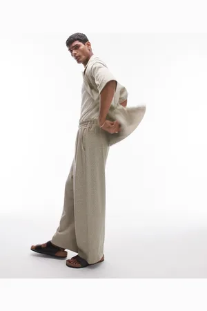 Topman Joggingbukser i baggy fit i jacquard med tekstur