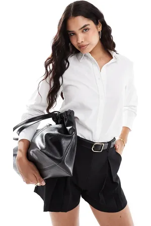 Stradivarius Skjorte med perlekant