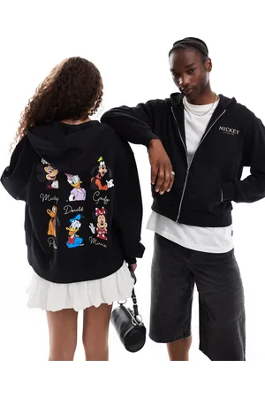 ASOS Oversized unisex-hættetrøje med gennemgående lynlås og 