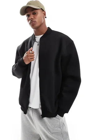 ASOS Oversized bomber-jakke i scuba-stof