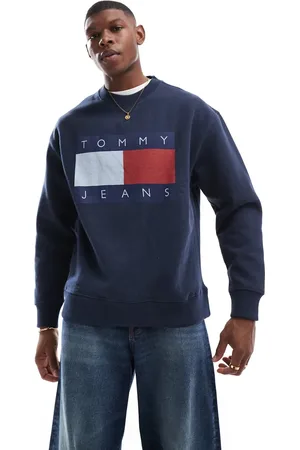 Tommy Hilfiger Sweatshirt med stort flaglogo