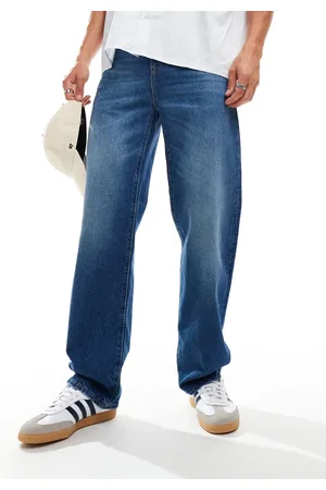 Lacoste Jeans med lige ben i mørkeblå vask