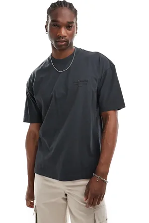 AllSaints Xander - Grå T-shirt med logo i samme farve