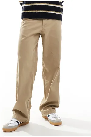ADPT. Beige chinos i wide fit-Neutral