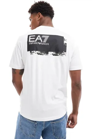 EA7 T-shirt med firkantet logo på brystet