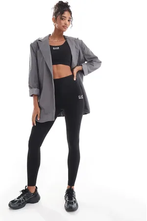 EA7 Sorte leggings - Del af sæt