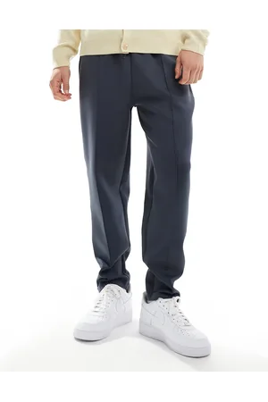 ASOS Tapered joggingbukser i koksgråt scuba-stof