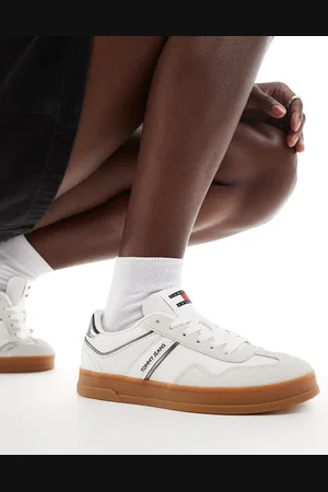 Tommy Hilfiger Hvide pump-sneakers med gummisål