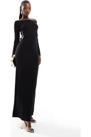 ASOS Bardot-maxikjole med udskæring og pyntet detalje