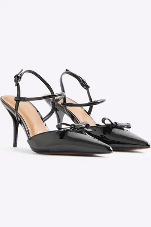 River Island Højhælede slingback-sko med sløjfedetalje i