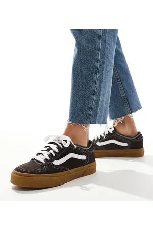 Vans Rowley - Sneakers i mørkebrun og hvid med gummisål