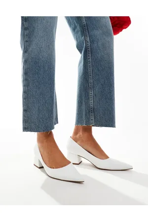ASOS Saint - Hvide sko med høj blokhæl