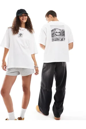 Timberland Oversized T-shirt med bjergprint - Kun hos ASOS