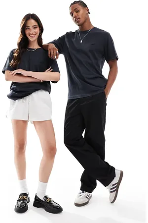 Lacoste Unisex - Forvasket T-shirt med logo