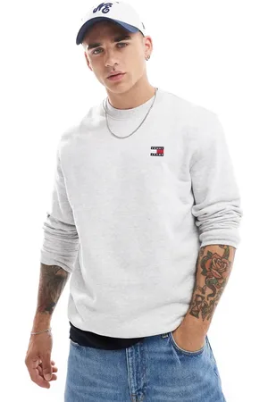 Tommy Hilfiger Grå sweatshirt i regular fit med logomærke