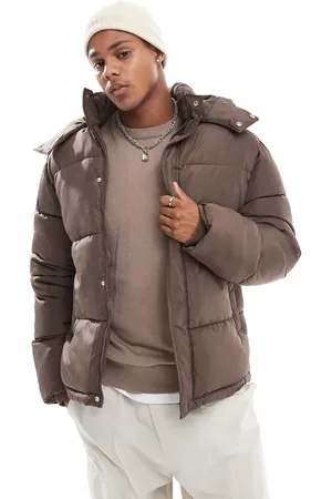 ASOS Dynejakke med aftagelig hætte