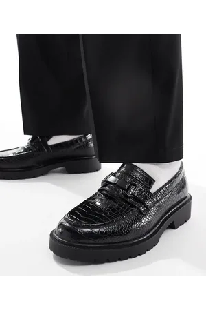 ASOS Loafers i og imiteret krokodille med spænde